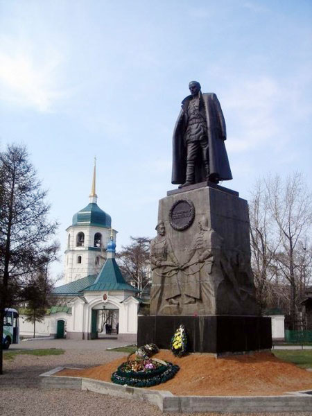 Иркутск. Памятник адмиралу Колчаку